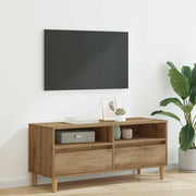 Tv-kast 100x34,5x44,5 cm bewerkt hout artisan eiken