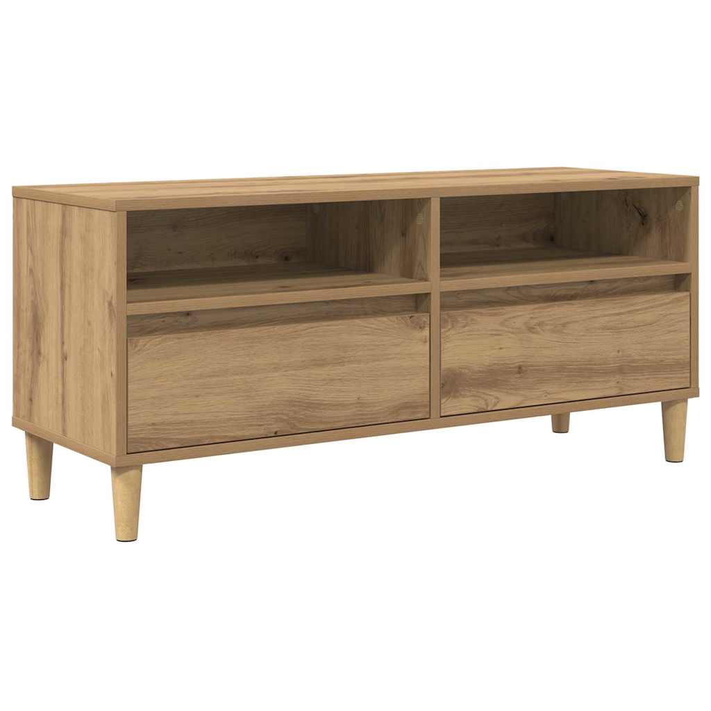 TV-kast Artisan Eiken 100 x 34,5 x 44,5 cm Bewerkt hout