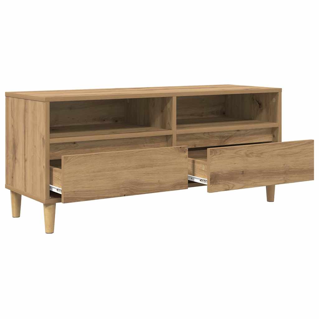 TV-kast Artisan Eiken 100 x 34,5 x 44,5 cm Bewerkt hout
