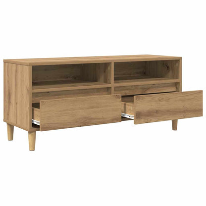 TV-kast Artisan Eiken 100 x 34,5 x 44,5 cm Bewerkt hout