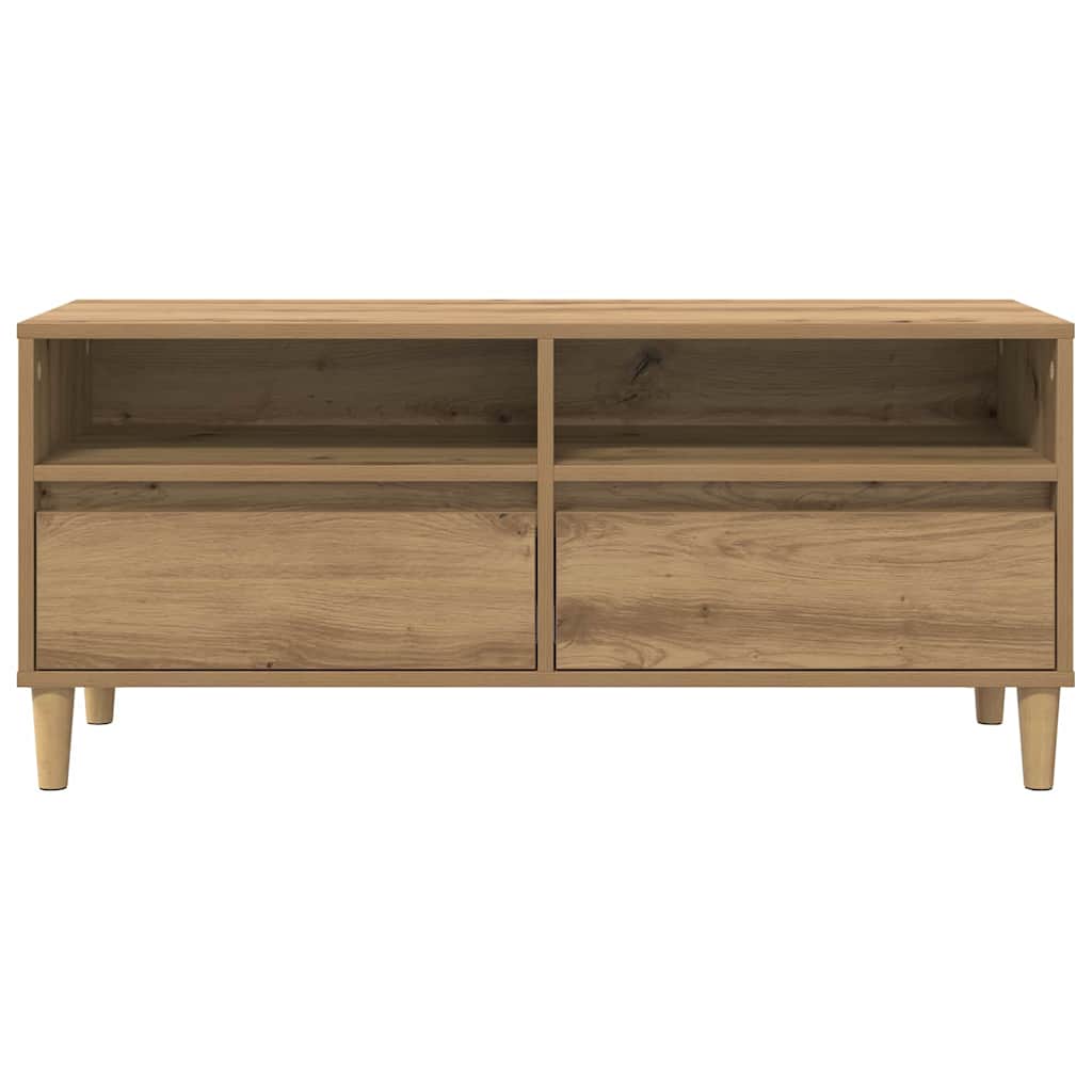 TV-kast Artisan Eiken 100 x 34,5 x 44,5 cm Bewerkt hout