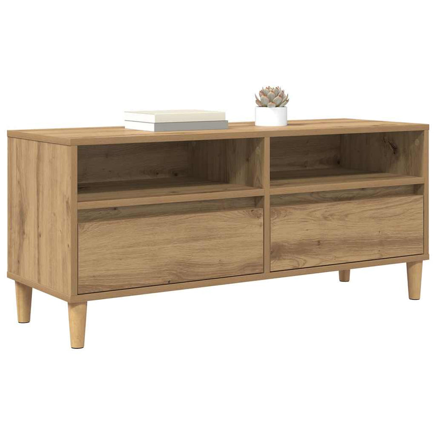 TV-kast Artisan Eiken 100 x 34,5 x 44,5 cm Bewerkt hout