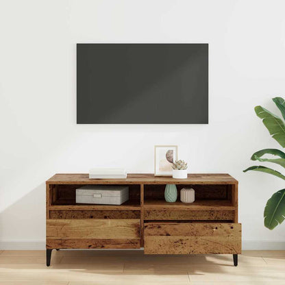 TV-kast Oud Hout 100 x 34,5 x 44,5 cm Gemonteerd hout en ijzer