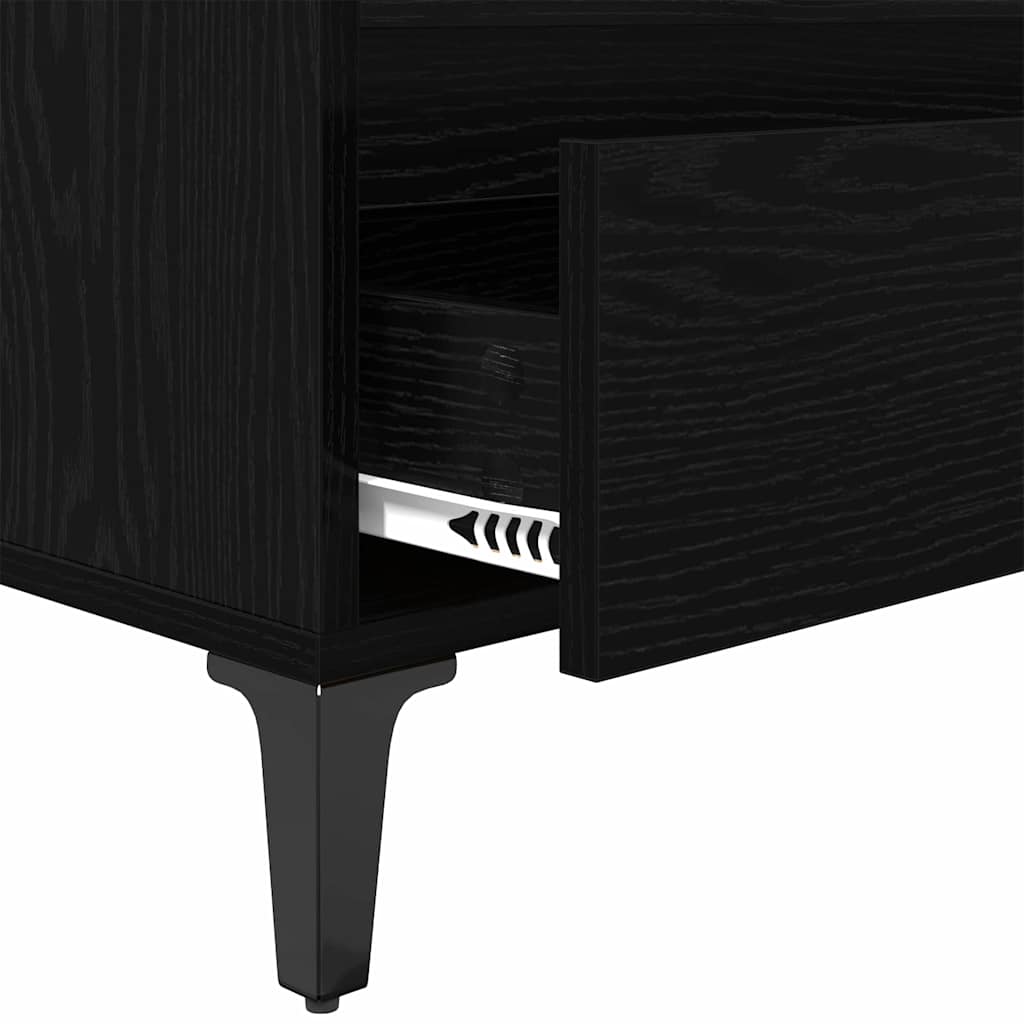 TV-kast met lade Zwart Eiken 100 x 34,5 x 44,5 cm