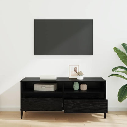 TV-kast met lade Zwart Eiken 100 x 34,5 x 44,5 cm