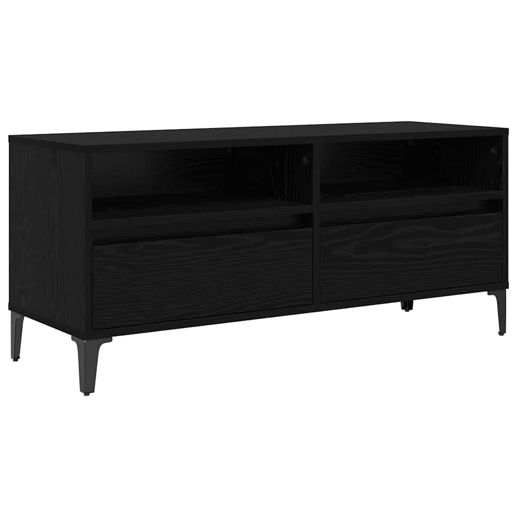 TV-kast met lade Zwart Eiken 100 x 34,5 x 44,5 cm