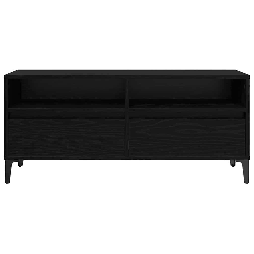 TV-kast met lade Zwart Eiken 100 x 34,5 x 44,5 cm