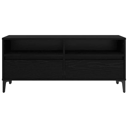 TV-kast met lade Zwart Eiken 100 x 34,5 x 44,5 cm