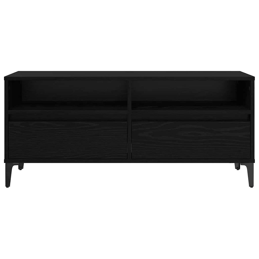 TV-kast met lade Zwart Eiken 100 x 34,5 x 44,5 cm