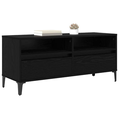 TV-kast met lade Zwart Eiken 100 x 34,5 x 44,5 cm