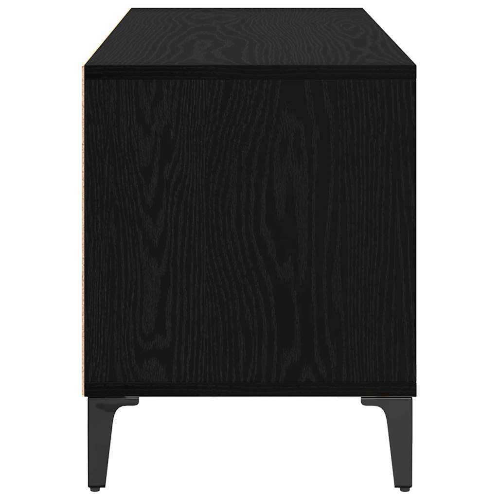 TV-kast met lade Zwart Eiken 100 x 34,5 x 44,5 cm