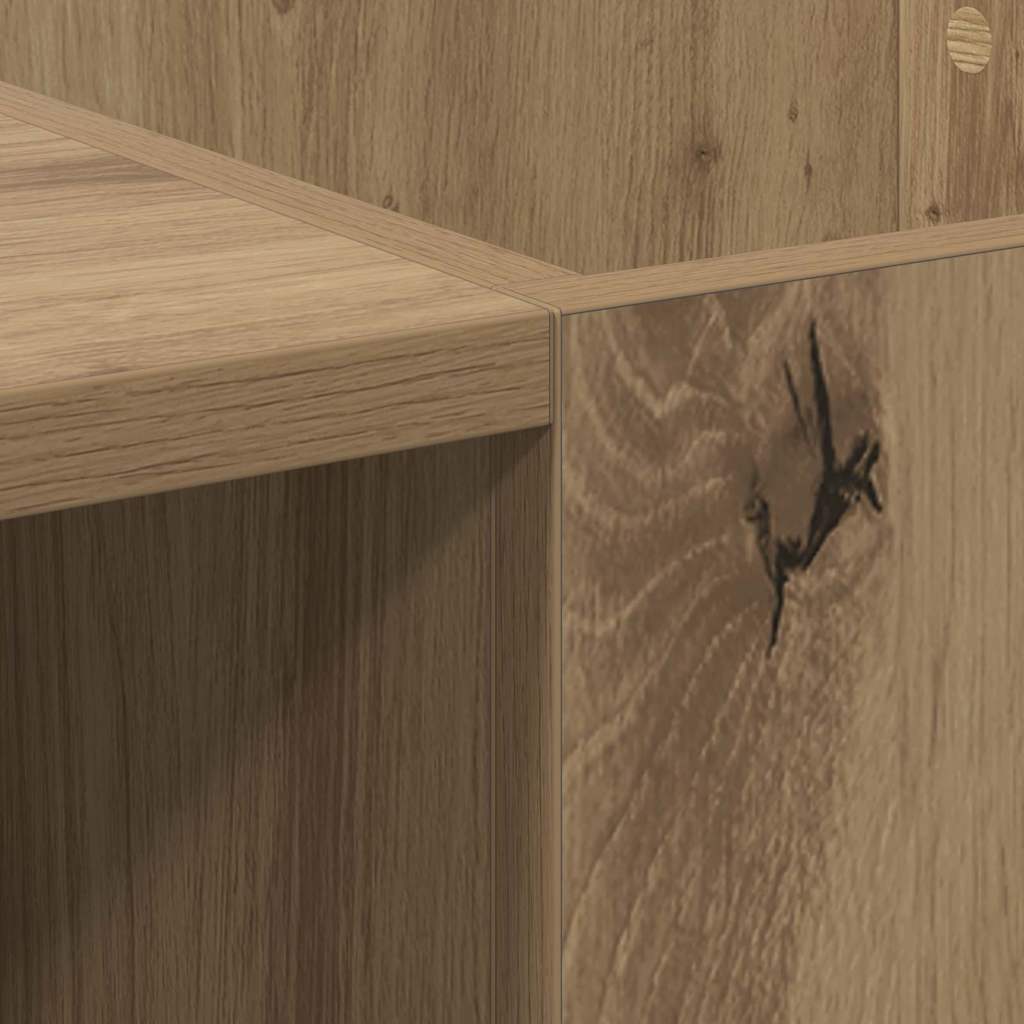 Platenkast Artisan Eiken 121 x 38 x 48 cm Bewerkt hout