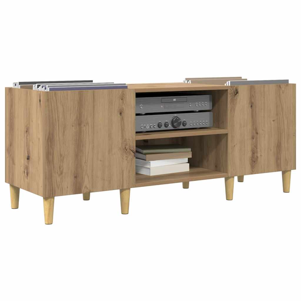 Platenkast Artisan Eiken 121 x 38 x 48 cm Bewerkt hout