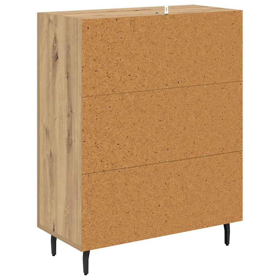 Dressoir Artisan Eiken 69,5 x 34 x 90 cm Bewerkt hout