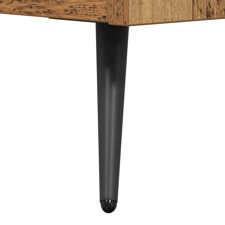 Ladekast met lade Oudhout 69,5 x 34 x 90 cm Geconstrueerd hout