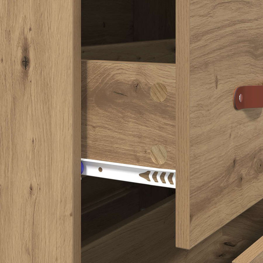 Ladekast Artisan Eik 69,5 x 34 x 90 cm Geconstrueerd hout