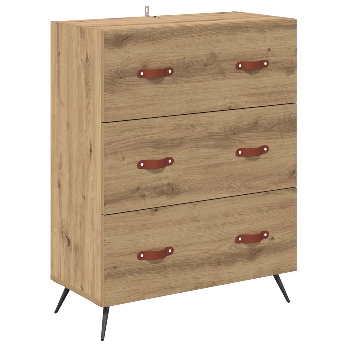 Ladekast Artisan Eik 69,5 x 34 x 90 cm Geconstrueerd hout