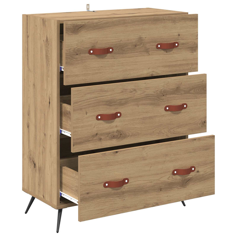 Ladekast Artisan Eik 69,5 x 34 x 90 cm Geconstrueerd hout