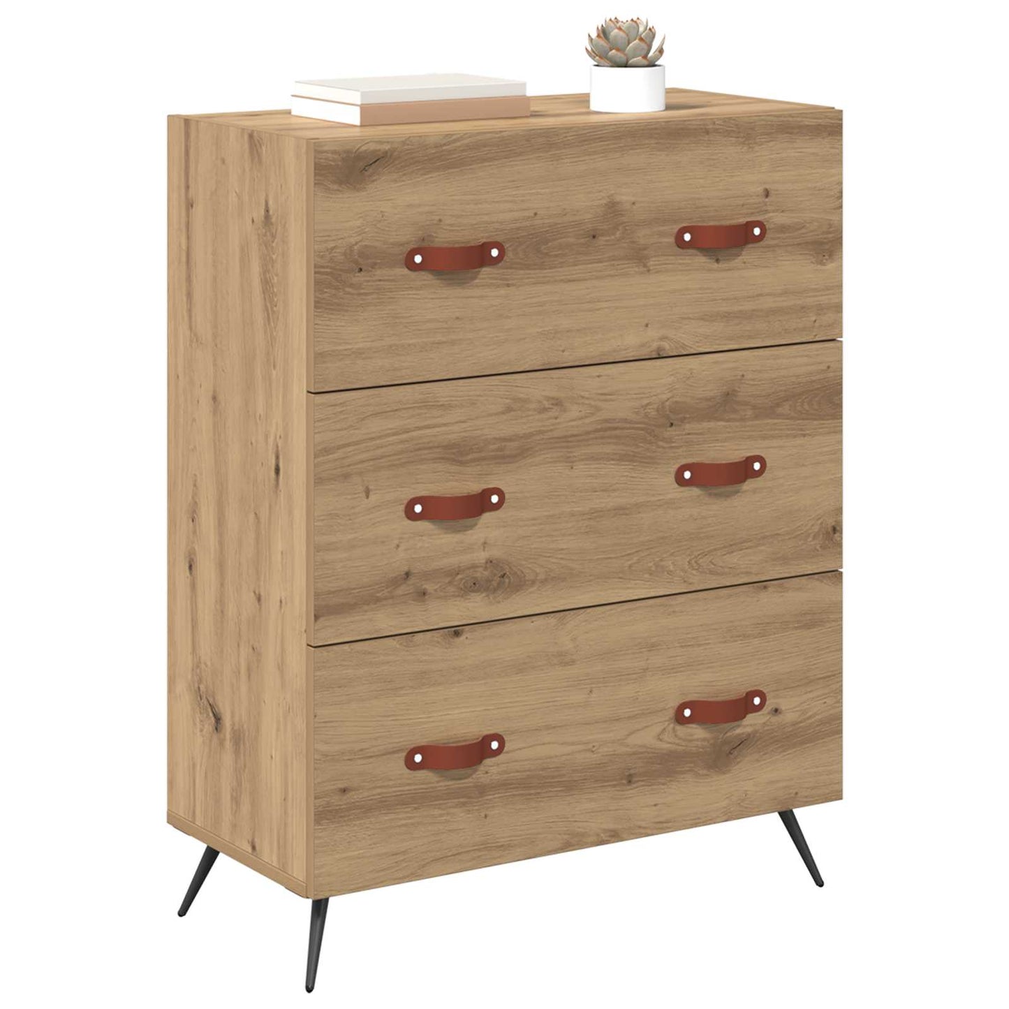 Ladekast Artisan Eik 69,5 x 34 x 90 cm Geconstrueerd hout