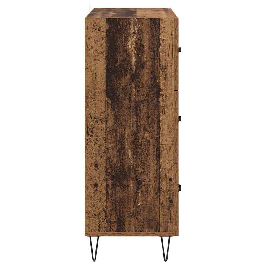 Dressoir Oud Hout 69,5 x 34 x 90 cm Gemonteerd hout en ijzer