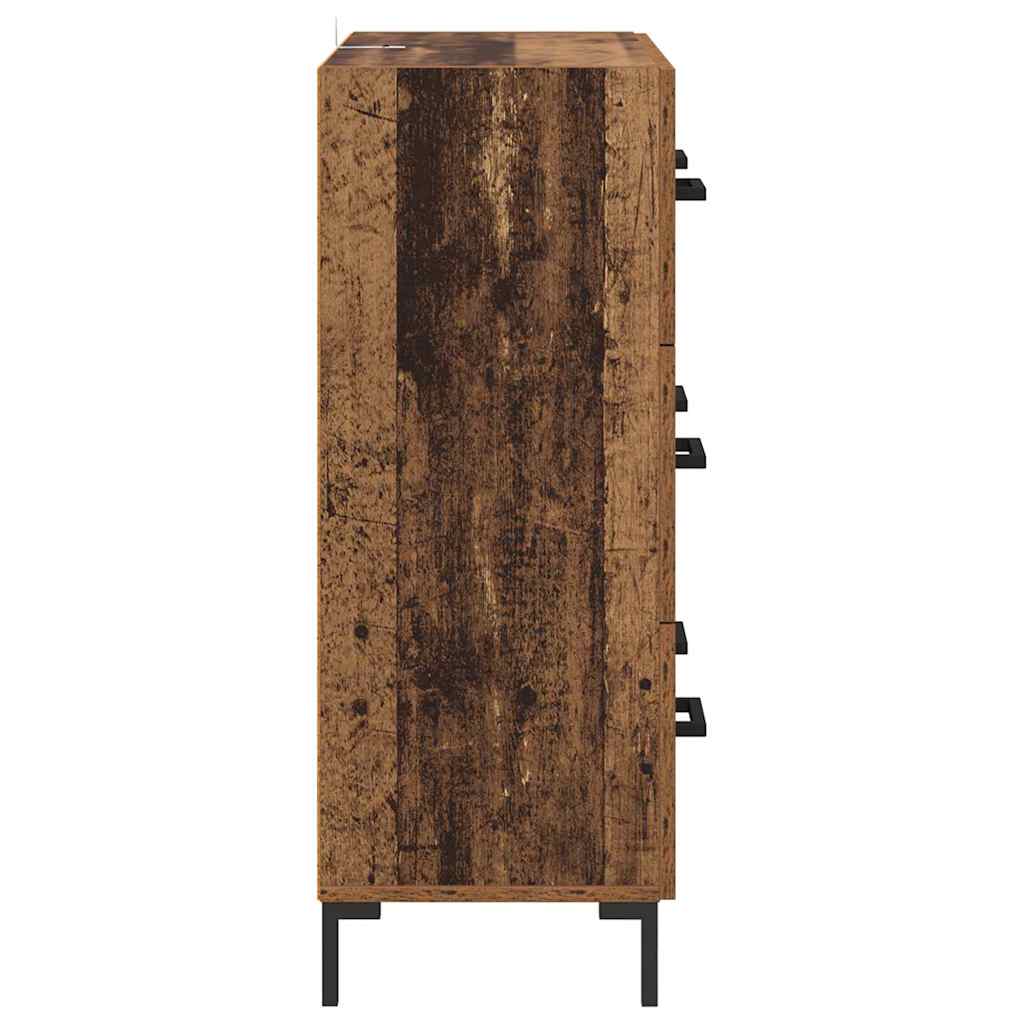 Dressoir Oud Hout 69,5 x 34 x 90 cm Gemonteerd hout en ijzer