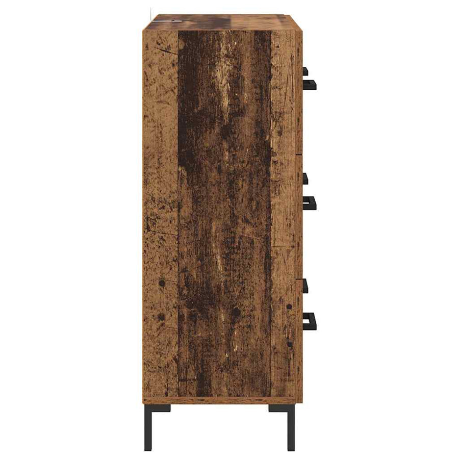 Dressoir Oud Hout 69,5 x 34 x 90 cm Gemonteerd hout en ijzer