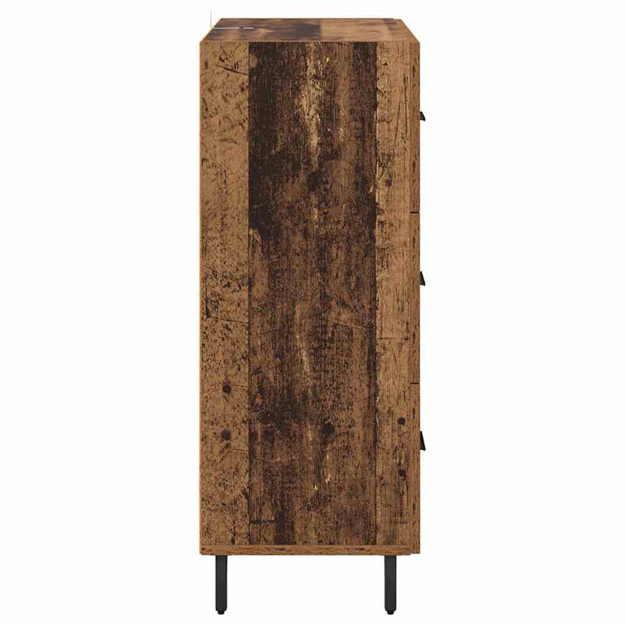 Dressoir Oud Hout 69,5 x 34 x 90 cm Gemonteerd hout en ijzer