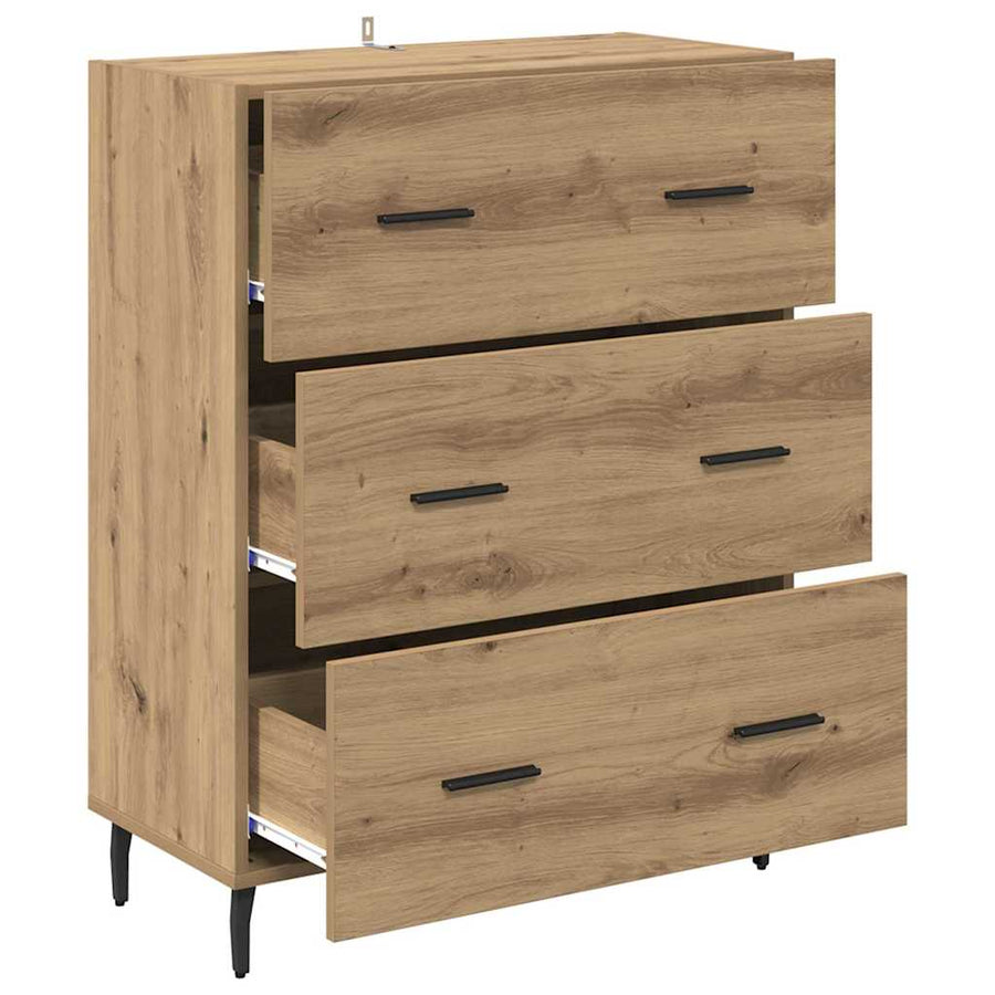 Dressoir met lade Artisan Eiken 69,5 x 34 x 90 cm