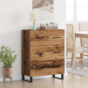 Dressoir 69,5x34x90 cm oud hout ijzer
