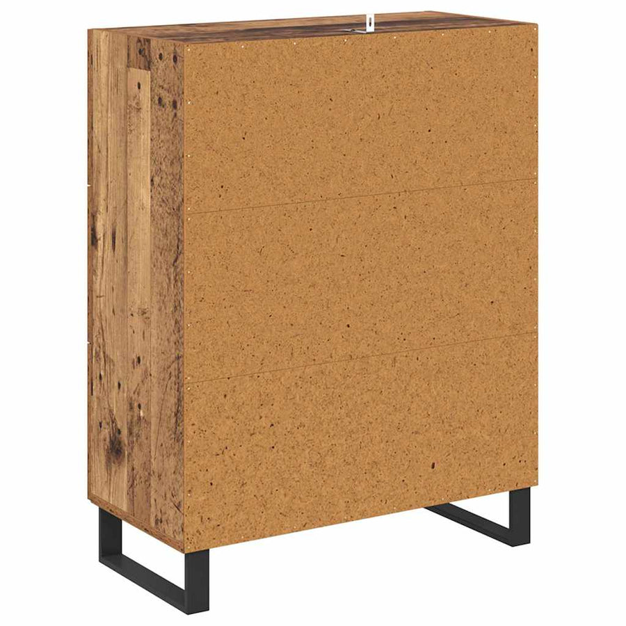 Dressoir Oud Hout 69,5 x 34 x 90 cm Gemonteerd hout en ijzer