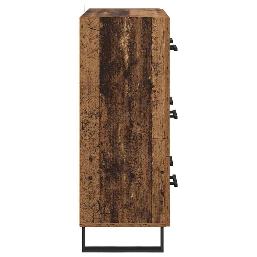 Dressoir Oud Hout 69,5 x 34 x 90 cm Gemonteerd hout en ijzer