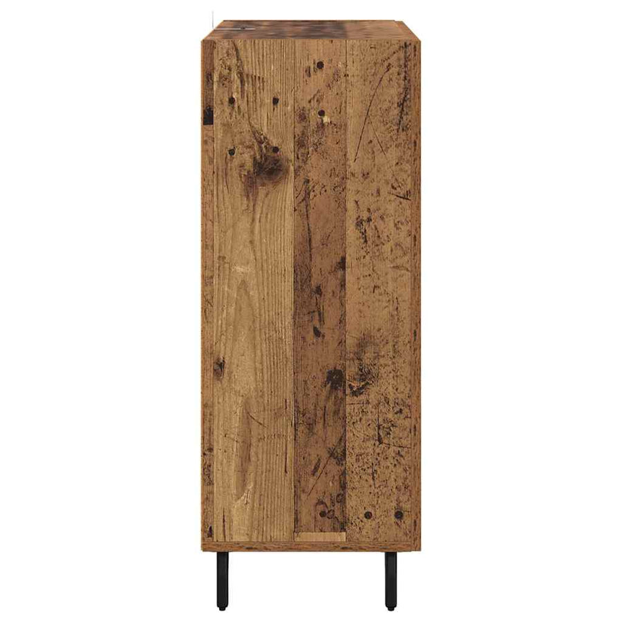 Dressoir Oud Hout 69,5 x 34 x 90 cm Gemonteerd hout en ijzer