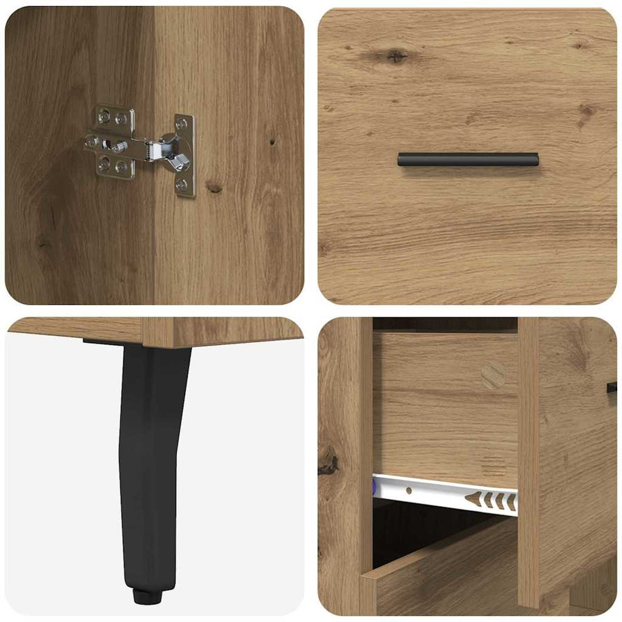 Dressoir met lade Artisan Eiken 69,5 x 34 x 90 cm