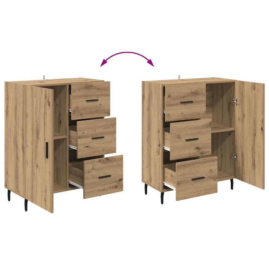 Dressoir met lade Artisan Eiken 69,5 x 34 x 90 cm