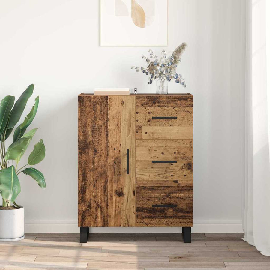 Dressoir Oud Hout 69,5 x 34 x 90 cm Gemonteerd hout en ijzer