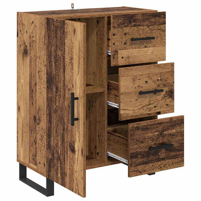 Dressoir Oud Hout 69,5 x 34 x 90 cm Gemonteerd hout en ijzer
