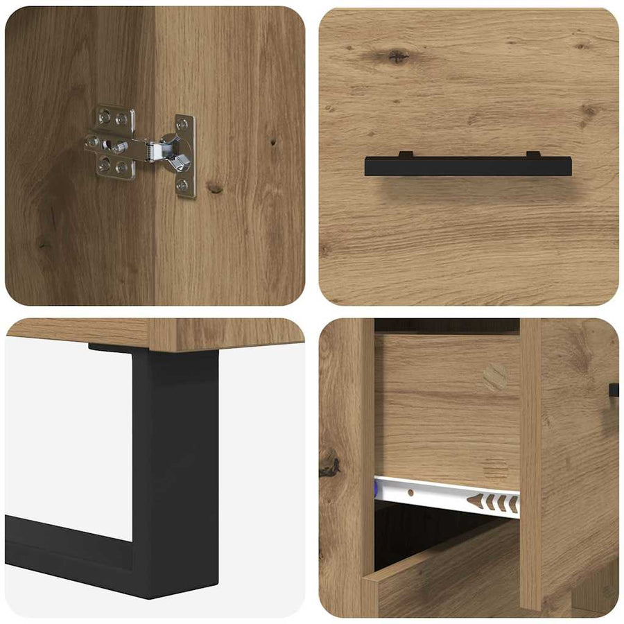 Dressoir met lade Artisan Eiken 69,5 x 34 x 90 cm