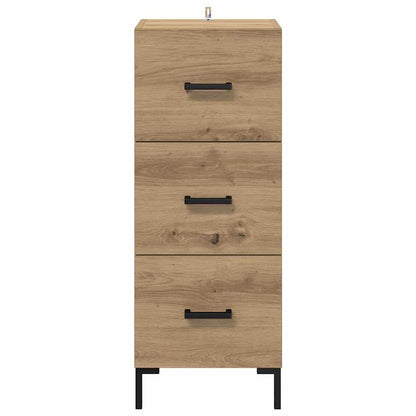 Dressoir met lade Artisan Eiken 34,5 x 34 x 90 cm Bewerkt hout