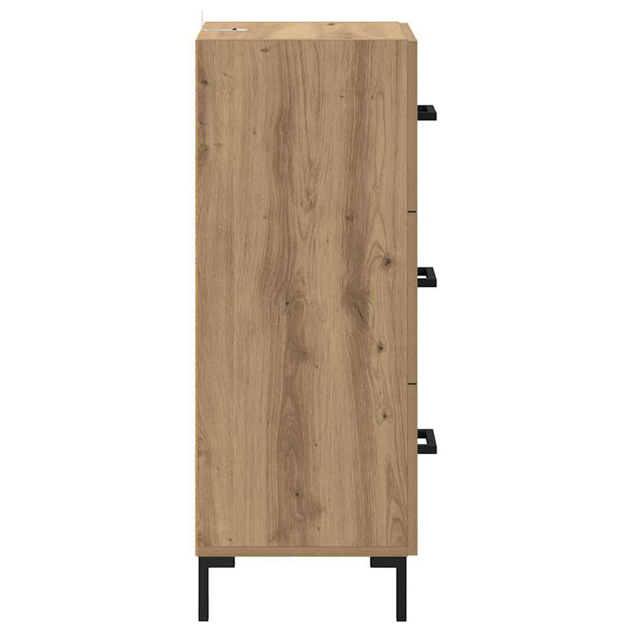 Dressoir met lade Artisan Eiken 34,5 x 34 x 90 cm Bewerkt hout