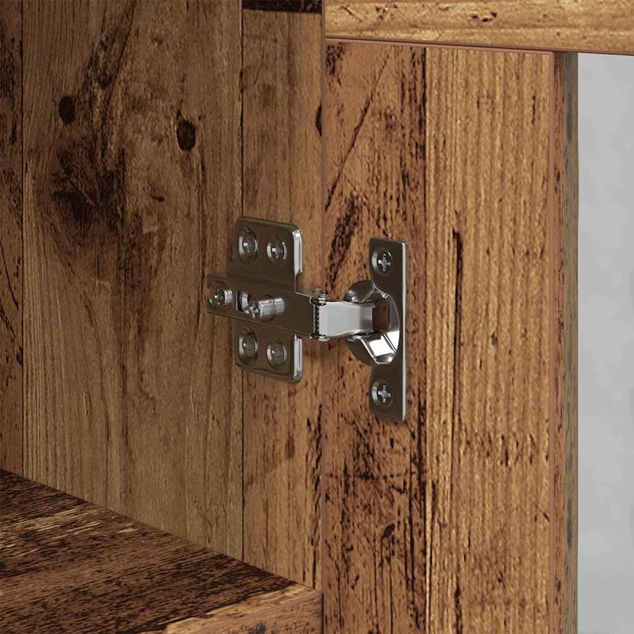 Dressoir Oud hout 34 x 34.5 x 90 cm Bewerkt hout