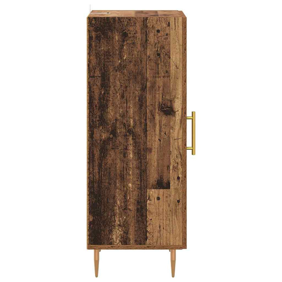 Dressoir Oud hout 34 x 34.5 x 90 cm Bewerkt hout