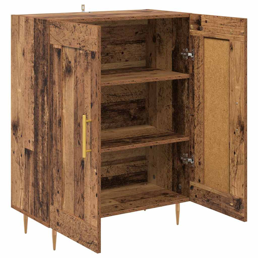 Dressoir Oud Hout 69,5 x 34 x 90 cm Gemonteerd hout en ijzer