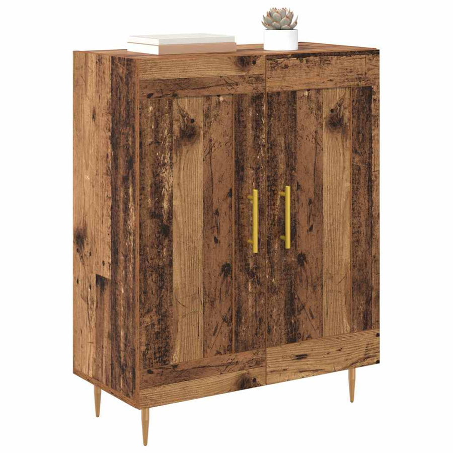 Dressoir Oud Hout 69,5 x 34 x 90 cm Gemonteerd hout en ijzer