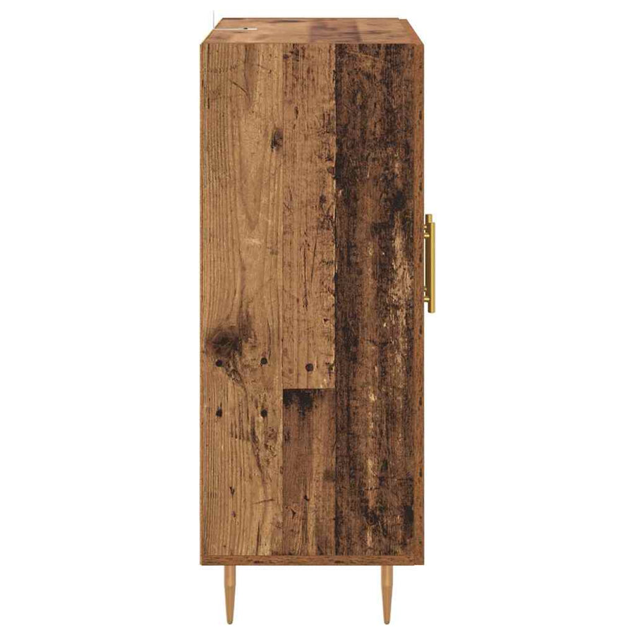 Dressoir Oud Hout 69,5 x 34 x 90 cm Gemonteerd hout en ijzer
