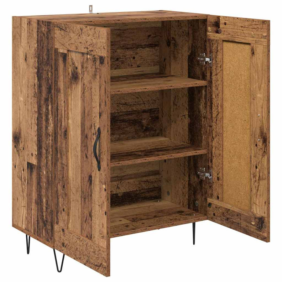 Dressoir Oud Hout 69,5 x 34 x 90 cm Gemonteerd hout en ijzer