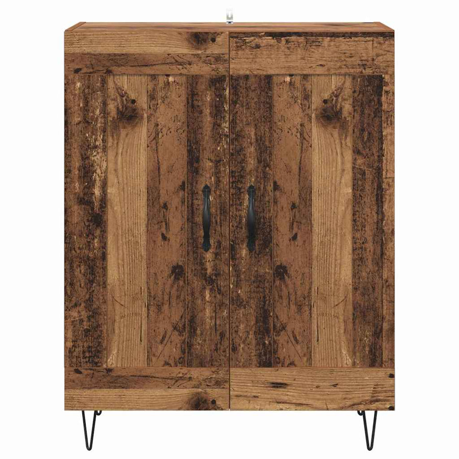Dressoir Oud Hout 69,5 x 34 x 90 cm Gemonteerd hout en ijzer