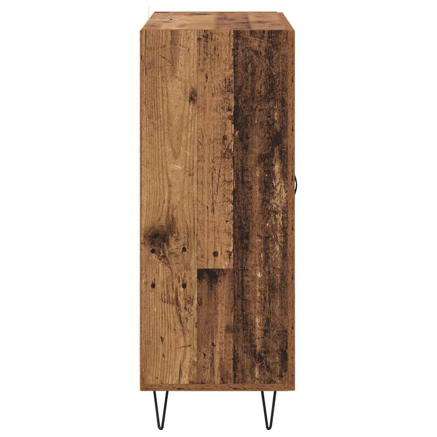 Dressoir Oud Hout 69,5 x 34 x 90 cm Gemonteerd hout en ijzer