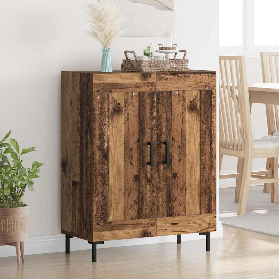 Dressoir Oud Hout 69,5 x 34 x 90 cm Gemonteerd hout en ijzer