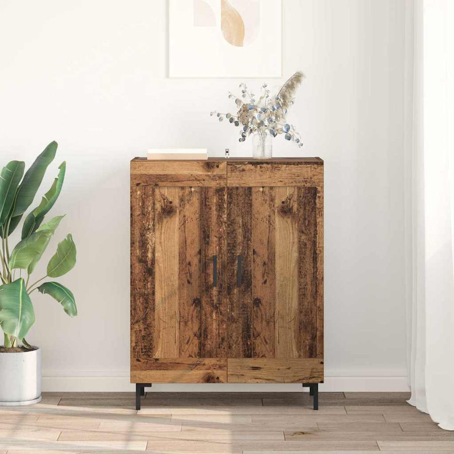 Dressoir Oud Hout 69,5 x 34 x 90 cm Gemonteerd hout en ijzer