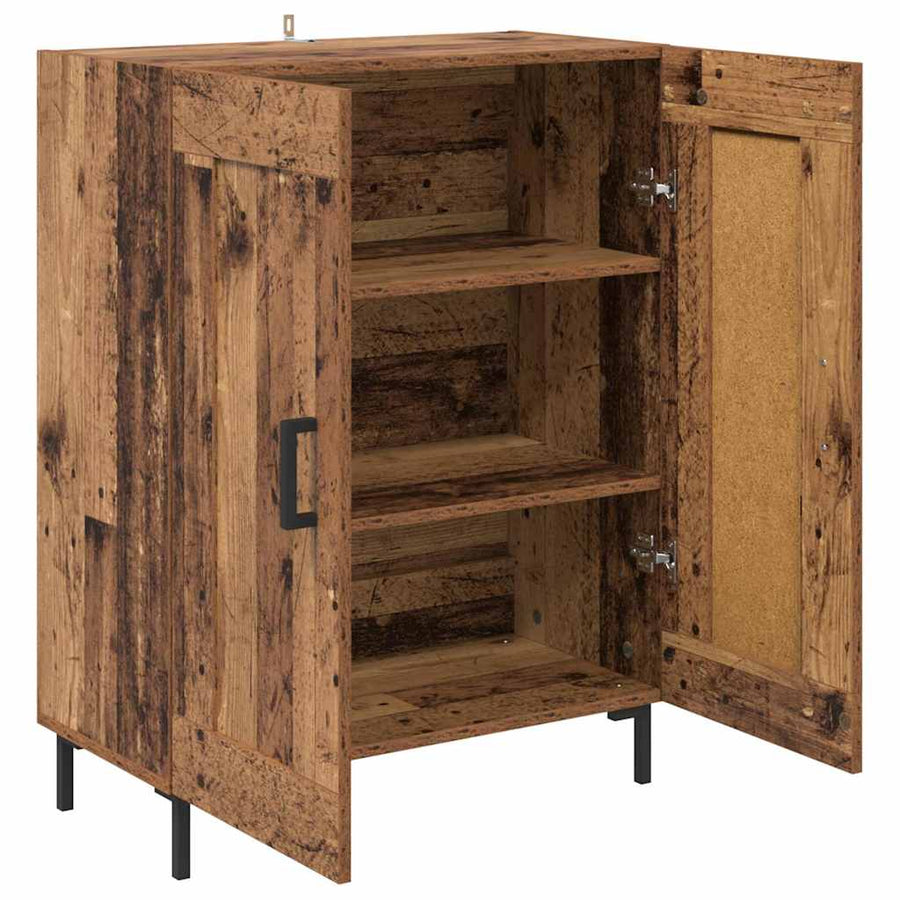 Dressoir Oud Hout 69,5 x 34 x 90 cm Gemonteerd hout en ijzer